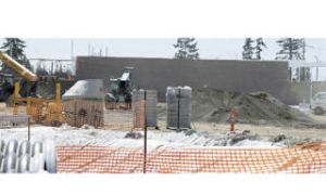 Walls in their preliminary state