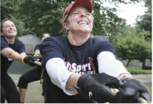 Grimaces turn to grins as Amy Weimar of Renton