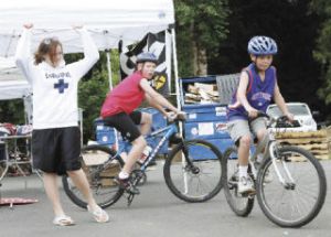 Cheered on by Cathy Rigg