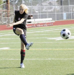 A star on the track & field oval