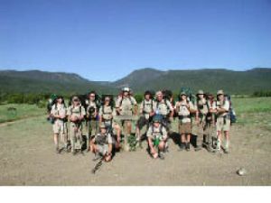 A wide-open sky and mountainous terrain were the backdrops for Boy Scouts and their adult leaders from Troop 945 in Covington when they spent two weeks backpacking and taking part in outdoors activities in the mountains of New Mexico.