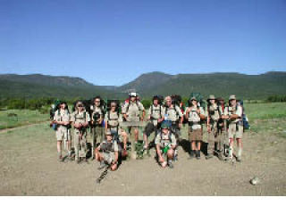 A wide-open sky and mountainous terrain were the backdrops for Boy Scouts and their adult leaders from Troop 945 in Covington when they spent two weeks backpacking and taking part in outdoors activities in the mountains of New Mexico.