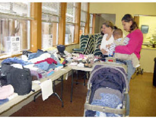 With children in tow