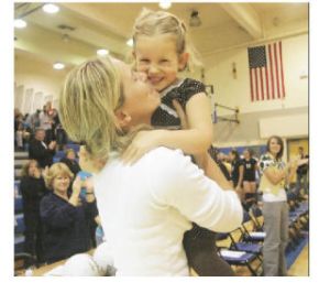 While the fans gave her a standing ovation