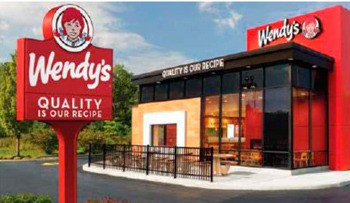 Wendy’s in Covington is designed on Midwestern architecture inspired by Frank Lloyd Wright.