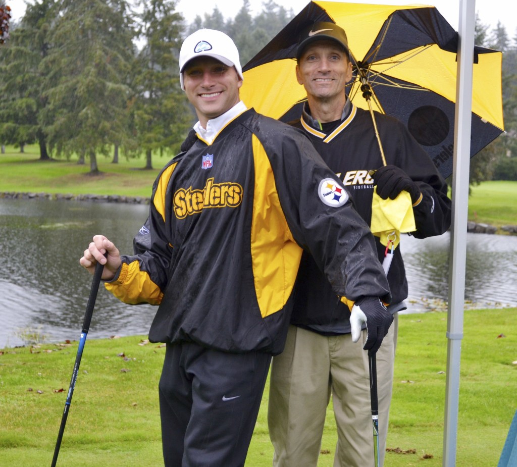 Neil Corbin and his son