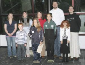 Winners and other participants in the poetry contest sponsored by Friends of the Covington Library