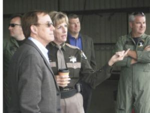 King County Sheriff Sue Rahr and County Councilman Pete von Reichbauer