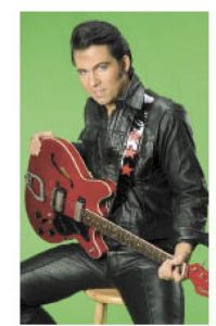 Danny Vernon (above) as Elvis Presley and Ted Vigil as John Denver will perform tribue shows Oct. 8 at Auburn Avenue Theater.