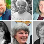 Top row is Black Diamond City Council Members Brian Weber, Erika Morgan and Pat Pepper. Bottom row is Councilwoman Tamie Deady, Black Diamond Mayor Carol Benson and Councilwoman Janie Edelman.