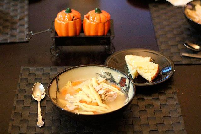 Leftover Turkey Soup, recipe by Stephanie Miller.