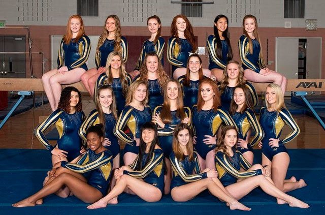 The Tahoma gymnastics team includes (from left to right), Kara Woodard, Emma Rochleau, Sydney Ayles and Kyla Peda in the front row. Second row is Jancy Sykes, Kylee Price, Hannah Rayburn, Nicole Bond, Hayley Rayburn, Iliana Hammerstrom and Tenley Mjelde. Third row is Sarah Paulsen, Aubrey Davenport, Devyn Koppisch, Kalani Pinter and in the back row is Mira Kaufman, Elizabeth Cook, Kendall Wold, Breigh Williams, Laena Tieng and Kira Braun. Courtesy photo from Trevor&rsquo;s Photography
