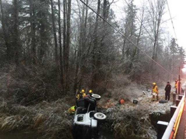 Sunday morning crash near Enumclaw