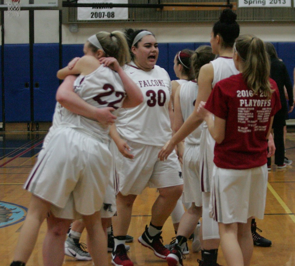 Falcons girls win by one, earn bye game | Photo Gallery