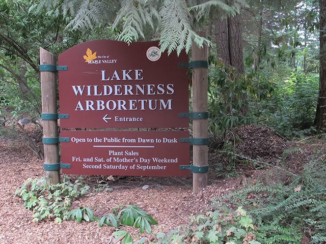 Garden walk at Lake Wilderness Arboretum