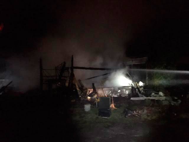 Firefighters respond to fire in garage