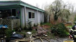 The fire was quickly extinguished and nobody was found to be in the home.