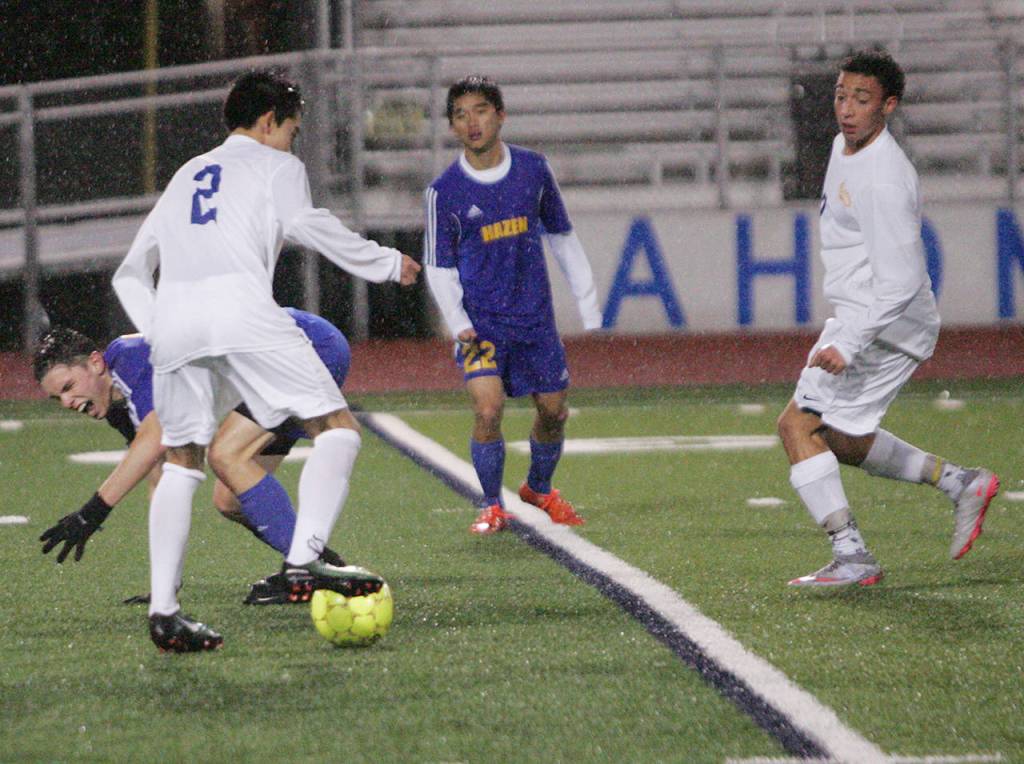 Tahoma takes down Hazen in rainstorm | Boys Soccer