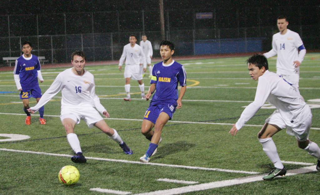 Tahoma takes down Hazen in rainstorm | Boys Soccer