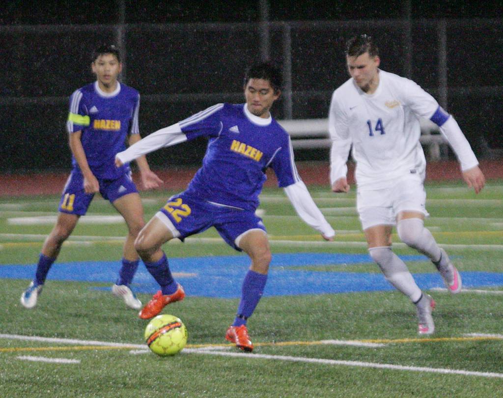 Tahoma takes down Hazen in rainstorm | Boys Soccer