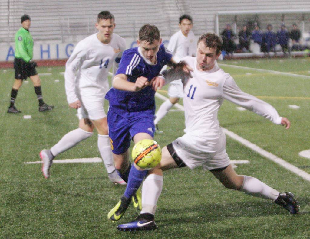 Tahoma takes down Hazen in rainstorm | Boys Soccer