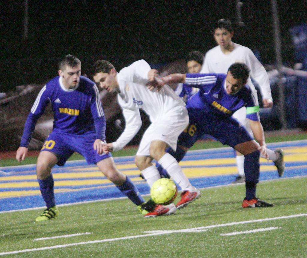 Tahoma takes down Hazen in rainstorm | Boys Soccer