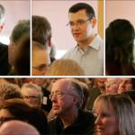 47th District Legislators Rep. Pat Sullivan, left, Sen. Joe Fain, center, and Rep. Mark Hargrove answered questions for 90 minutes in a town hall meeting at the Golden Steer in Kent. Dennis Box, The Reporter
