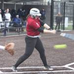 Kentlake senior Whitney Baglien swings for a pitch during Wednesday&rsquo;s game.