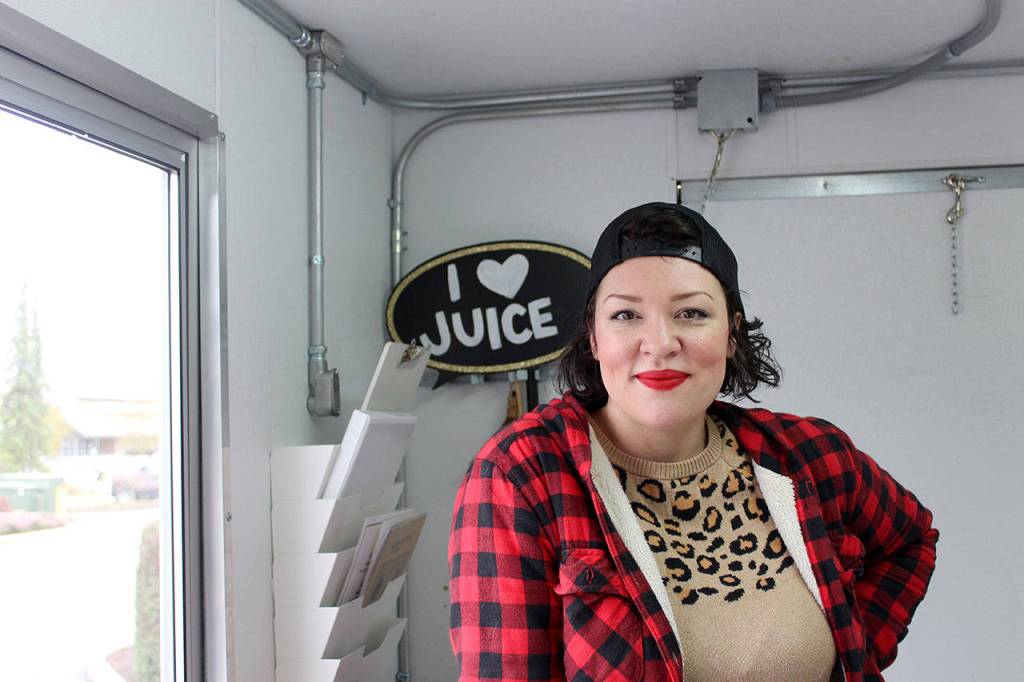 Enumclaw native Sara Johnson has been running Grass & Roots Juice Co. in town and in Maple Valley for nine months. Photo by Bailey Jo Josie.