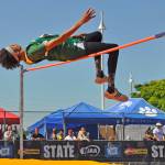 Kentridge&rsquo;s Tyler Cronk climbed 6 feet, 9 inches to capture the 4A state high jump title Friday at Mount Tahoma High School in Tacoma. HEIDI SANDERS, Kent Reporter