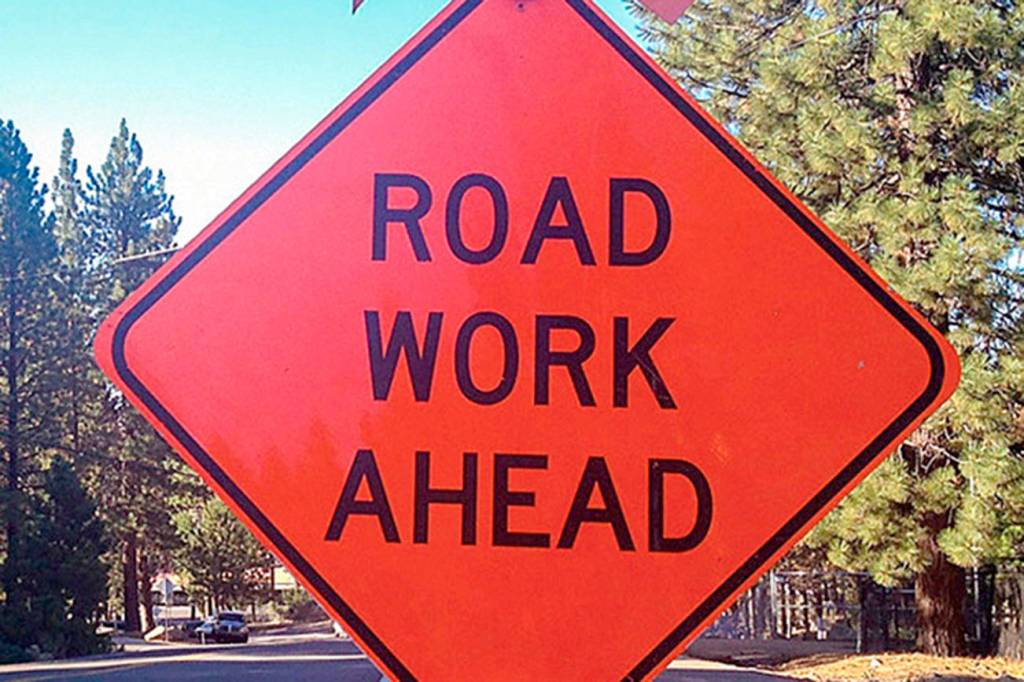 Traffic on I-90 due to construction