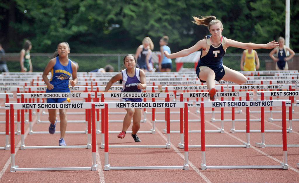 Kent and Tahoma middle schools compete in track meet