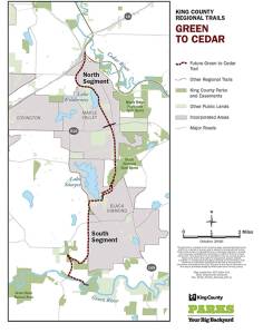 A map of the trails from the King County Parks Department.