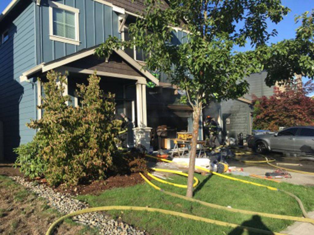 Maple Valley Fire and Life Safety responded to a 2-story house fire