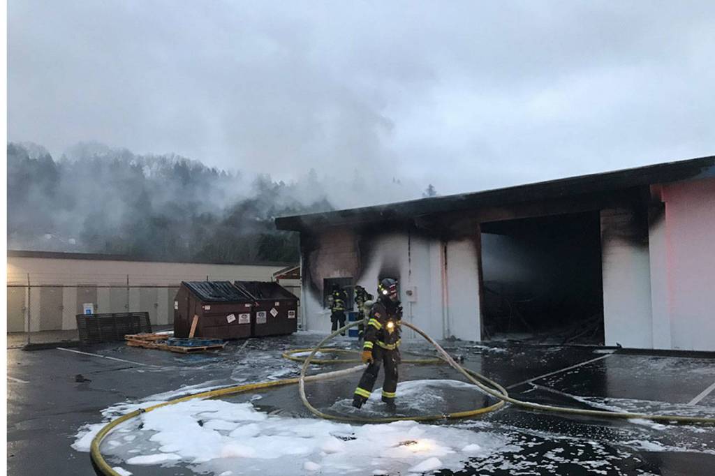 Fire at Kent commercial building