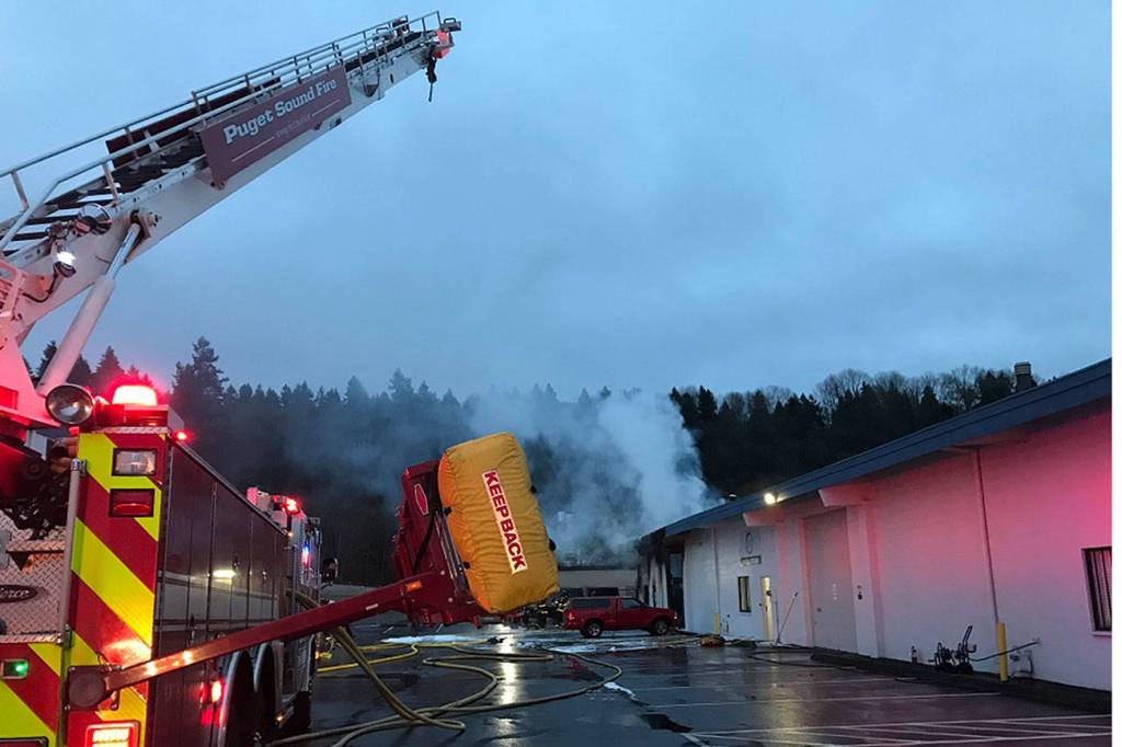Fire at Kent commercial building