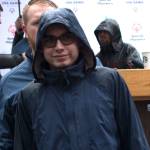 Miguel McCoy walks off to the side after his name was announced at the 2018 Special Olympics Home Team Announcement in Seattle on Jan. 11. Photo by Kayse Angel
