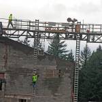 Crews from Neeley Construction continue work Tuesday on the new Covington Elementary School, scheduled to open in the fall. MARK KLAAS, Kent Reporter