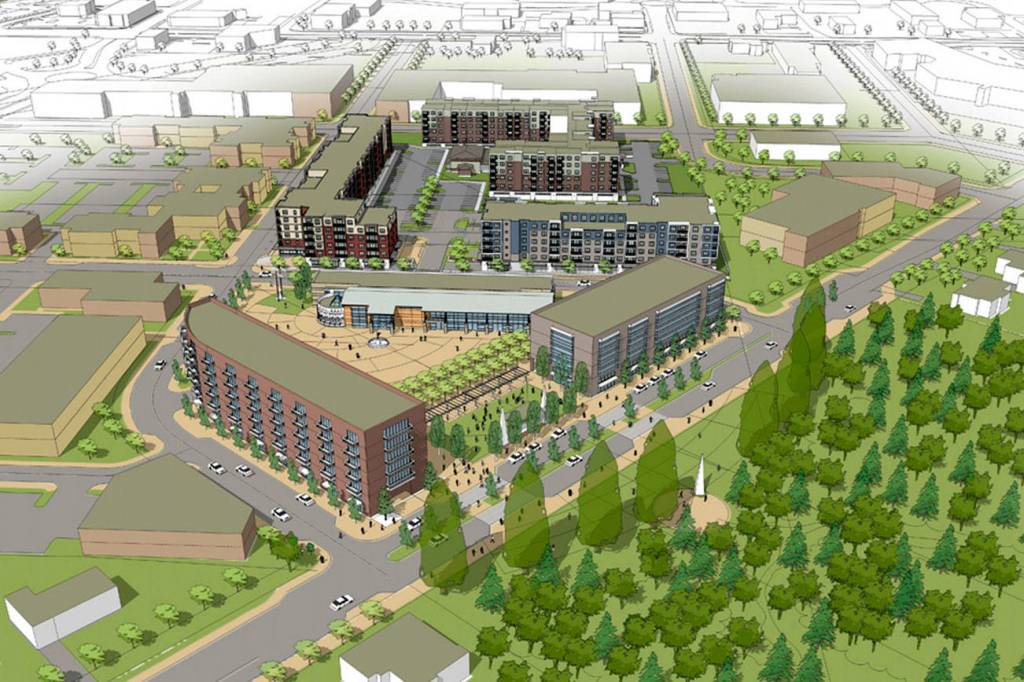 A concept plan for the new Town Center that will be built in Covington. Submitted photo