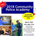 Register for the 2018 Community Police Academy