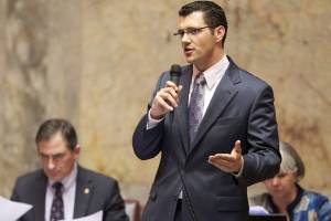 Joe Fain speaking. Photo from the Joe Fain website.