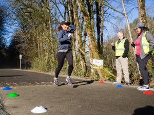Koy Saechao, Renton resident, participates in a parkrun event along the Cedar River Trail. Courtesy photo