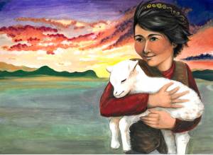 While Glory Cancros book will be available in English, it was also be translated to Khazakh. Illustration by Glory Cancro.