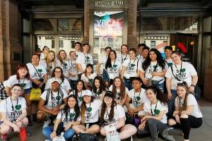 Photo of Kentwood students in front of Carnegie Hall. Submitted photo.