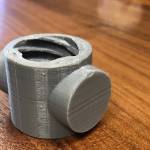 Photo by Kayse Angel                                The finalized prototype of the missing piece of the gate that Nathanael Junkin made to save the city money.