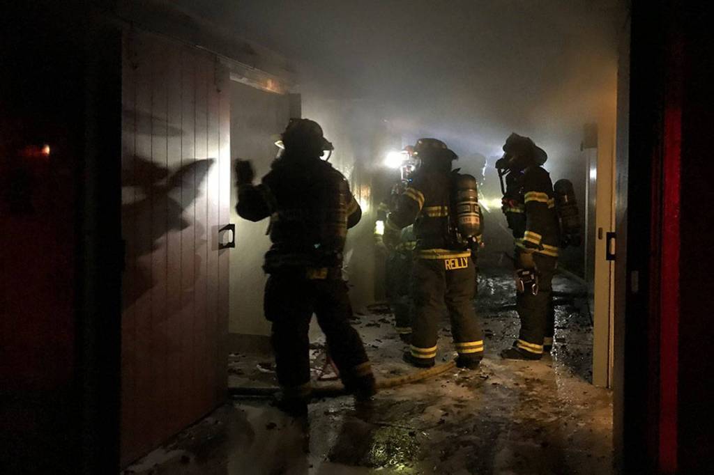 Fire at Lake Meridian Park