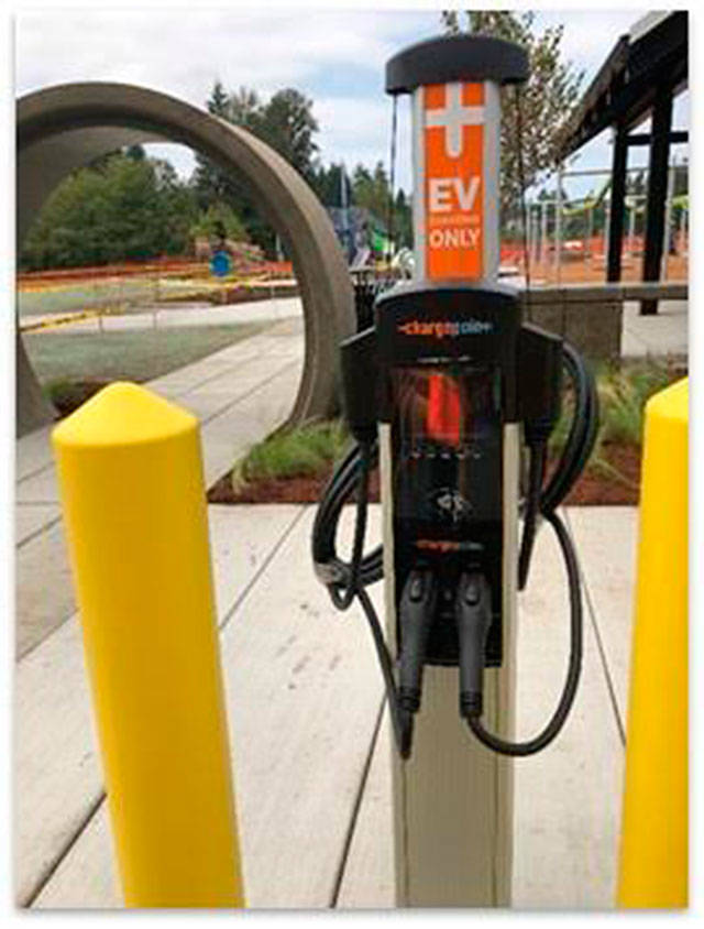 Covington’s first electric car charging station opens