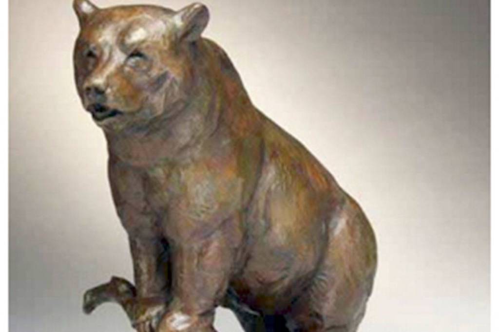 Photo courtesy Maple Valley City Council meeting packet                                Pictured here is a small bronze sculpture to show what the bronze finish will look like when the statue is complete.