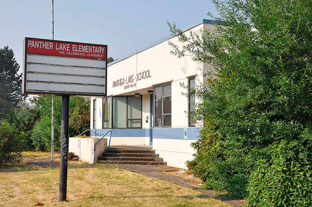 The Kent School District plans to rebuild the old Panther Lake School at the corner of Southeast 208th Street and 108th Avenue Southeast to house two academies - Kent Phoenix and Kent Mountain View. FILE PHOTO
