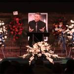 Image courtesy Enumclaw School District                                Greg Daulton, lead pastor at Mount Rainier Christian Center, led Kione Gills memorial service Sept 17. The service was recorded, and the Enumclaw School District has produced a video with clips from the service to promote the upcoming suicide prevention event.